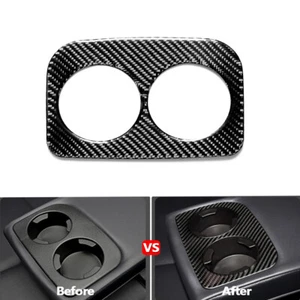 Carbon Fiber Rear Seat Cup Holder Panel Cover Trim For Subaru Forester 2013-2018 - Imagen 1 de 12