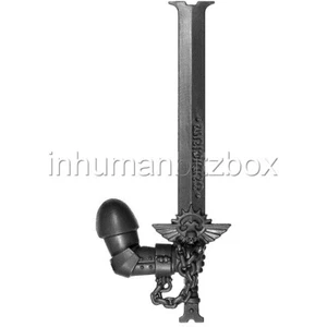 BT2U35 BRAS DROIT EPEE SPACE MARINE BLACK TEMPLARS WARHAMMER 40000 BITZ BITS 36 - Picture 1 of 1