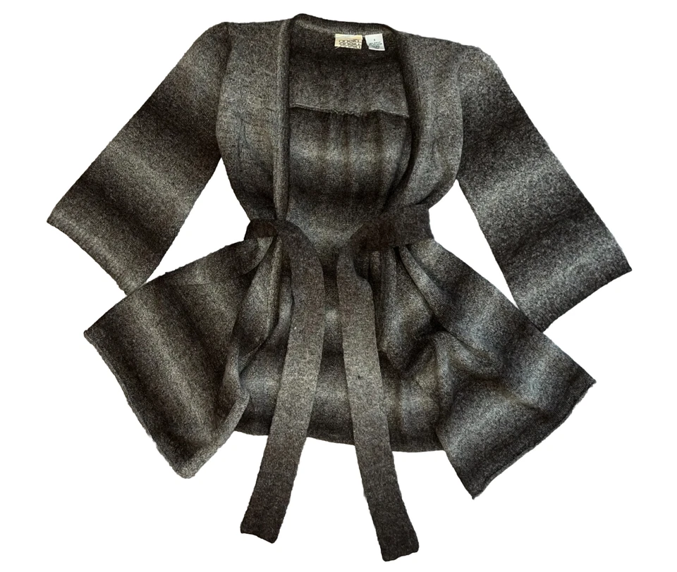 Cárdigan Suéter Oneill Talla S Ombré Cinturón Playa Y2K Boho Surf Space Dye Taupe Foto 1 de 4