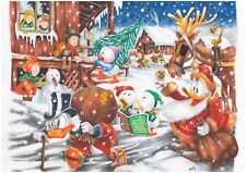 Scrooge Mc Duck, Disegno , Christmas Carol , Disney, Dickens, formato A3