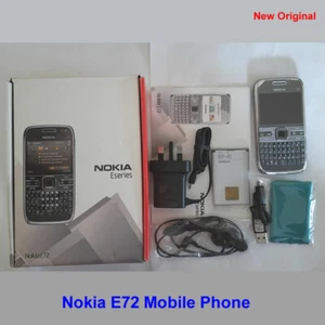 100% Genuine Original Nokia E72 WiFi 5MP 3G Unlock Mobile Phone+ 1GB card- Grey - Picture 1 of 8