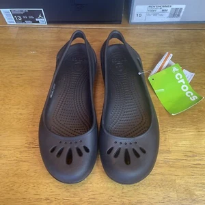 Crocs Croslite Größe 9 Slingpumps Sandalen schwarz Komfort Slipper Fersenriemen Frühling - Bild 1 von 6