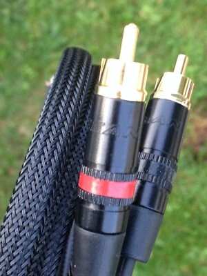 4FT Custom Neutrik Rean Gold RCA Phono Cable for Turntable or Technics SL-1200s - Image 1 of 4