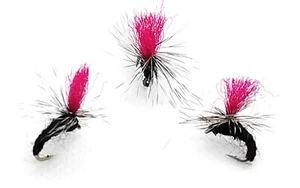 3 KLINKHAMMER Flies Black Magic EMERGER Para Dry Trout FLY Fishing Size 10 12 14 - Picture 1 of 1