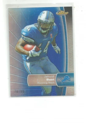 2012 FINEST BLUE REFRACTORS #7 JAHVID BEST  70/99 - Image 1 of 2