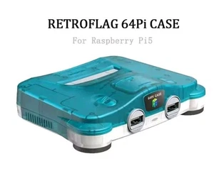 RETROFLAG CASE N64Pi FOR RASPBERRY Pi 5 DOUBLE USB PORT CUSTODIA Pi5 - Afbeelding 1 van 9