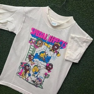 Vintage 80s Little Brownie Special Effects Graphic Youth Tee Shirt - Picture 1 of 6