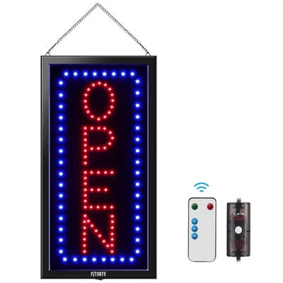 LED Open Sign with Remote Control, Timing Function, Ultra Bright Vertical Lig... - Image 1 of 4