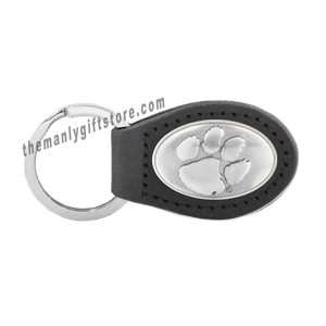 NCAA Clemson Tigers Zep-Pro Leder Concho Schlüsselanhänger braun Schlüsselanhänger - Bild 1 von 1