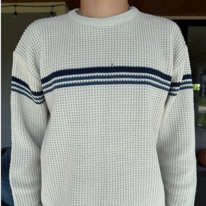 Vtg 90s PointZero Heavy Cotton Waffle Knit Faded Y2K Striped Shirt Mens L 23x27 - Picture 1 of 4