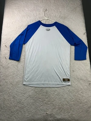 Louisville Slugger Men's Baseball Raglan T-Shirt Blue White Medium - Image 1 of 4