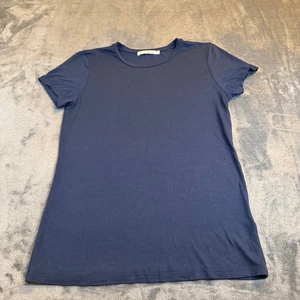 Michael Stars Navy Blue V Neck Short Sleeve T Shirt Top Women's Extra Small XS - Picture 1 of 9