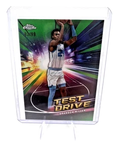 2024-25 Topps Chrome - Test Drive Brandon Miller #TD-4 Green Refractor 93/99 - Picture 1 of 2