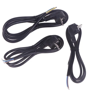 1Pcs 1.5/1.8M EU Plug Power Cable 3Pin 0.75/0.5/1.0/1.5/2.5 Copper Power Wire FD - Afbeelding 1 van 22