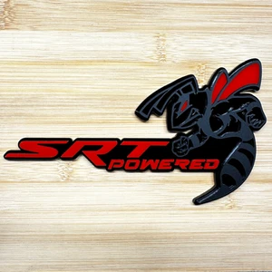 SRT Hornet Badges Emblem BEE 2 RED BADGES Tailgate Angry Aggressive - Picture 1 of 4