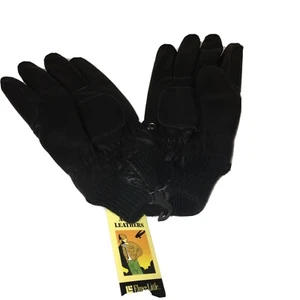 Guantes negros con aislamiento térmico de cuero activo XL Elmer Little para hombre nuevos con etiquetas - Imagen 1 de 6