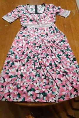 Vestido LANVIN estampado floral talla 38 largo 41 pulgadas Foto 1 de 4