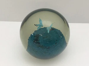 Vintage Beautiful Birds Murano Glass Paperweight Mid-Century Modern Italy RARE - Picture 1 of 13