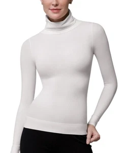 SPANX On Top and In Control 973 Langarm Rollkragen Oberteil Damen Large - Bild 1 von 7