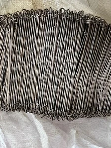 5.5" Copper Coated 18 Gauge Double Loop Wire Ties 5000/Bundle - Picture 1 of 3