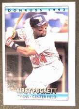 1992 Donruss Cracker Jack Series 2 Kirby Puckett #32 HOF