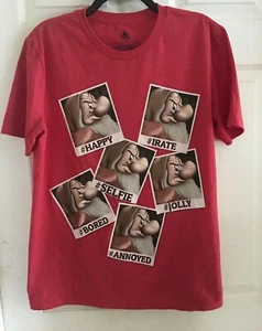Disney Store GRUMPY Hash Tag Emotions T-Shirt rot Gr. M - Bild 1 von 5