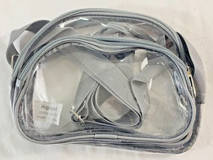 Higuyst cleat purse two pockets and zippers adjustable strap 9x5 vinyl - Picture 1 of 5
