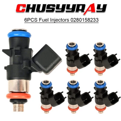 x6 全新升级燃油喷射器适用于 2011 - 2019 年克莱斯勒 300 3.6L V6 0280158233 — 第 1/4 张图片