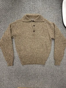 Men’s Calvin Klein British Crown Colony Of Hong Kong RARE 100% Wool Knit Sweater - Picture 1 of 5