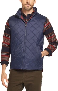 Mens Quilted Puffer Vest - Lightweight Padded Insulated Vest for Men - Picture 1 of 5