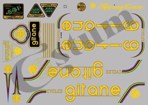 GITA401 STICKERS DECALS GITANE vélo bike bicycle - Imagen 1 de 24