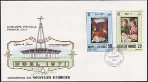 NEW HEBRIDES ( French ) 1971 Christmas commem FDC..........................C1470 - Picture 1 of 1