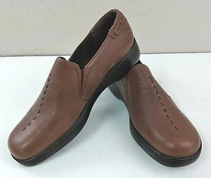 St. John's Bay Melody Lugga braune Damen-Slipper aus Leder Halbschuhe Schuhe 9M - Bild 1 von 5
