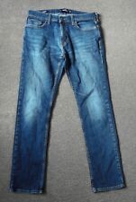 Hollister Epic Flex Slim Straight Leg Blue Denim Stretch Jeans 32" Waist 32" Leg