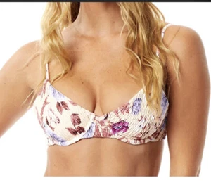 Tori Praver Everett Bikini Top Swim Floral bottom M - Picture 1 of 5