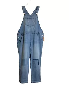 Tute American Rag taglia plus 18 W toppe hardware in rame stretch Denim nuove con etichette - Foto 1 di 10