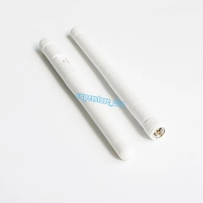1x 2.4G 2.4GHz 3dBi Wireless SMA Male WIFI WLAN Antenna Booster F Modem White - Image 1 of 4
