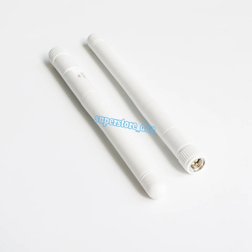 1x 2.4G 2.4GHz 3dBi Wireless SMA Male WIFI WLAN Antenna Booster F Modem White - Image 1 of 1