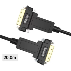 DVI-D Dual Link 24+1 Pin Gold Male 4K Digital Video Cable for Monitor PC TV -20m - Picture 1 of 7