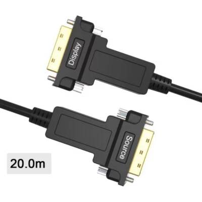 DVI-D Dual Link 24+1 Pin Gold Male 4K Digital Video Cable for Monitor PC TV -20m - Image 1 of 4