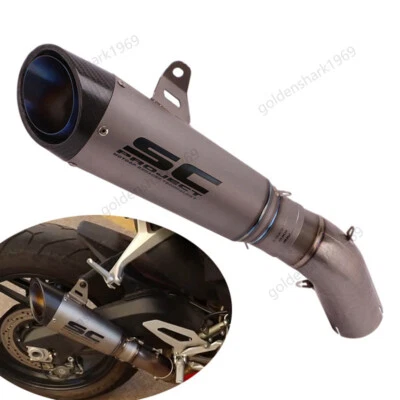 For Ducati 959 Panigale 2016-2019 Exhaust Pipe 61mm Muffler Silencers Titanium - Image 1 of 4