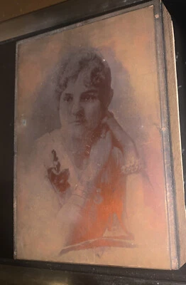 LEACY NAYLOR GREEN-LEACH ANTIQUE COPPER PLATE PRINTING BLOCK PORTRAIT ** READ** - Image 1 of 4