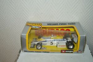 VOITURE BURAGO GRAND PRIX WILLIAMS FW08C TURBO DIE-CAST NEUF BOITE 1/24 F1 CAR