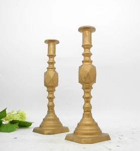 Vtg Golden Brass Candlestick, Home Decor, - Picture 1 of 4