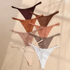 Seamless Ice Silk Panties Sexy Ladies' Thong Underwear in Multiple Colors