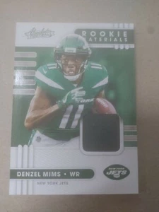 2020 Panini Absolute New York Jets rookie Denzel Mims relic #23 - Picture 1 of 2