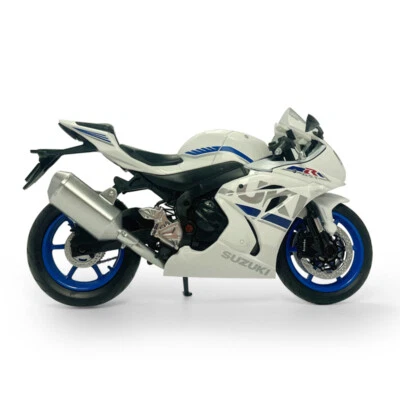 1:12 Suzuki GSX-R1000 Motorcycle Model Diecast Toy Car Toys for Boys Kids White - Image 1 of 4