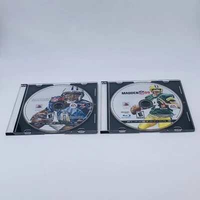 Lot of 2 Madden NFL 08 and 09 Sony PlayStation 3 PS3 EA - Disc Only Tested - Image 1 of 4