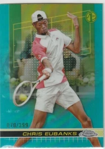 2024 TOPPS CHROME TENNIS AQUA REFRACTOR #76 1ST - CHRIS EUBANKS 070/399 - Picture 1 of 1