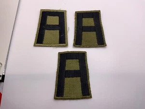 WWII Era 1st Army Lot of 3 Shoulder Patches Green Backs JJ - Picture 1 of 8